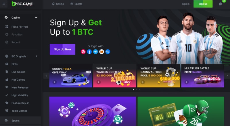 استعراض شامل لكازينو BC.Game وأفضل الألعاب المتاحة
